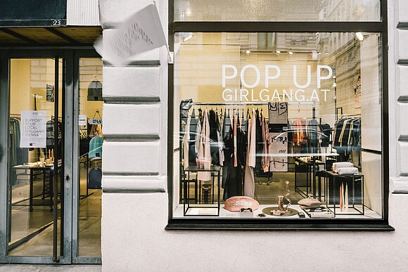 Facade of the Pop Up Shop