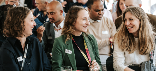 Two women in a conversation