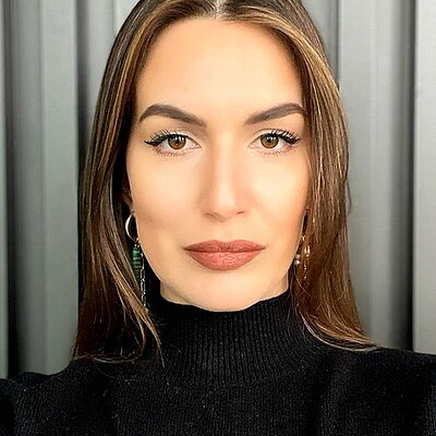 Photo of a young woman with long hair