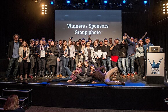 Wiinners of the Splah Award 2018 on stage
