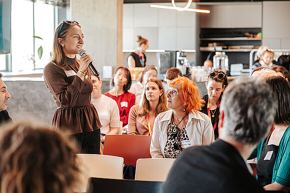 woman talking