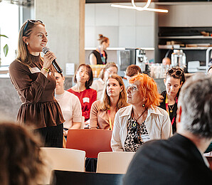 woman talking