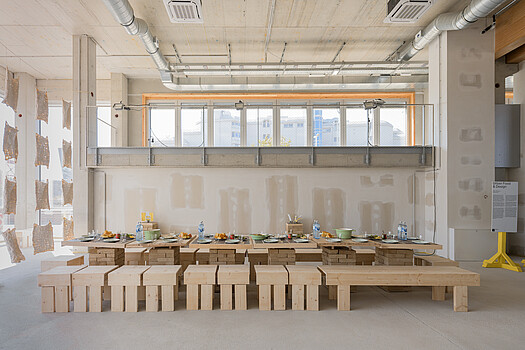 Biofabrique Kantinne in der Festivalzentrale der Vienna Design Week