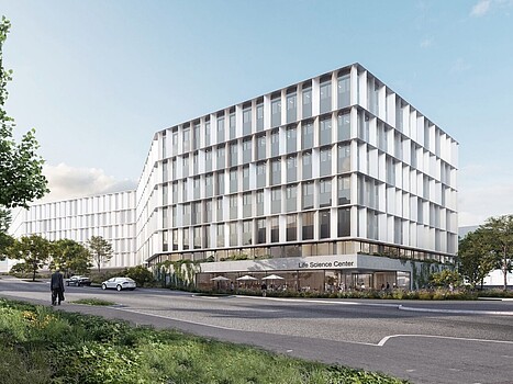 Rendering vom neuen Life Science Center Vienna in Neu Marx.