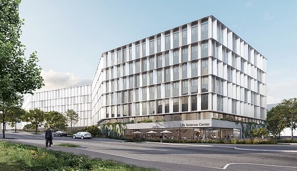 Rendering vom neuen Life Science Center Vienna in Neu Marx.