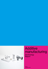  View of the cover of the Technologiereport Additive Manufacturing in English.