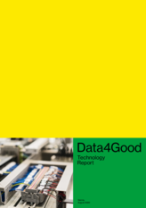 View of the cover of the Technologiereport Data4Good in English