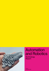 View of the cover of the Technologiereport Automation und Robotics in English.