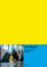 View of the cover of the Technologiereport Fin Tech in English.