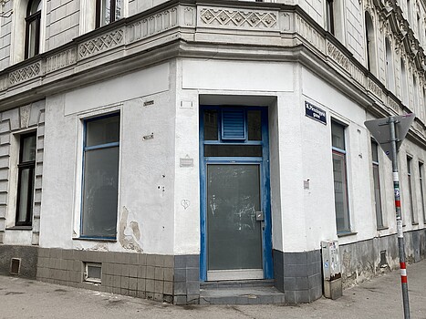 Ein Geschäftslokal von außen, Grätzelinitiative Wien 