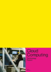 View of the cover of the Technologiereport Cloud Computing in English.